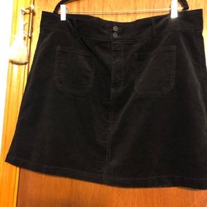 Black Corduroy Skirt